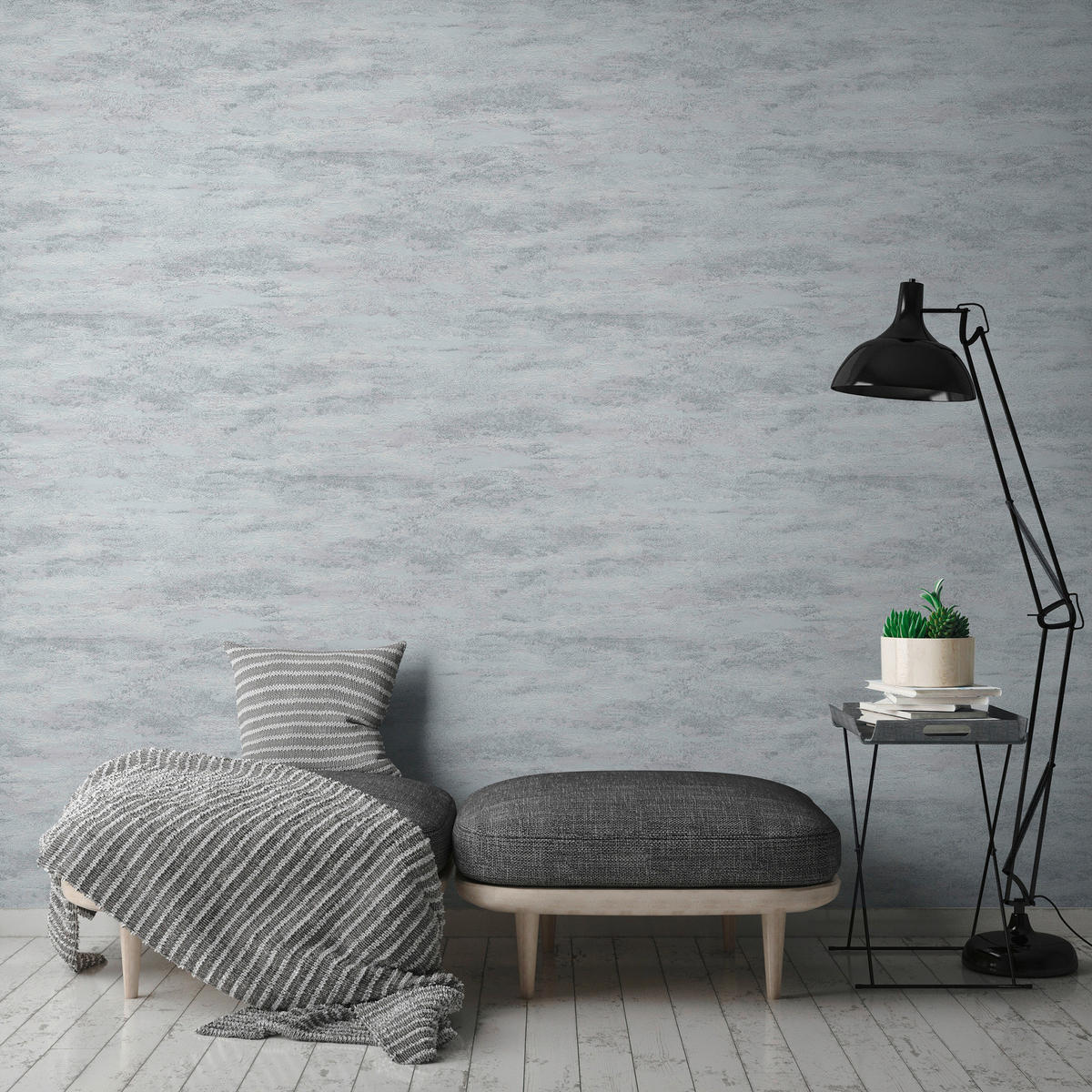 A.S.Creation Vliestapete Attractive 2 Putzoptik grau B/L: ca. 53x1005 cm Attractive 2 - grau (53,00/1005,00cm) - A.S.Creation