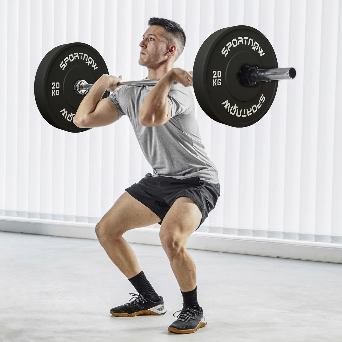 SPORTNOW Hantelscheiben Hantelscheiben - schwarz (45,00/45,00/8,00cm) - SPORTNOW