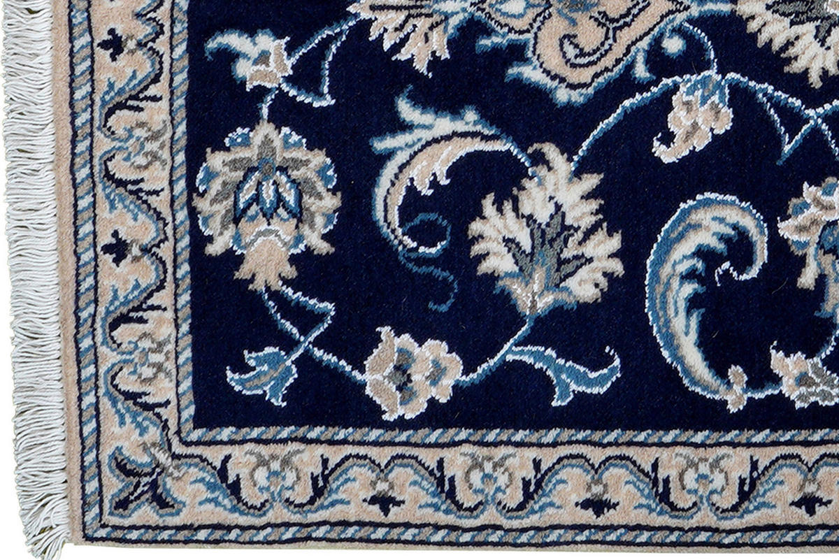 PersaTepp Teppich Nain 12La beige B/H/L: ca. 69x1x139 cm Nain 12La - blau/beige (139,00/69,00/1,00cm) - PersaTepp