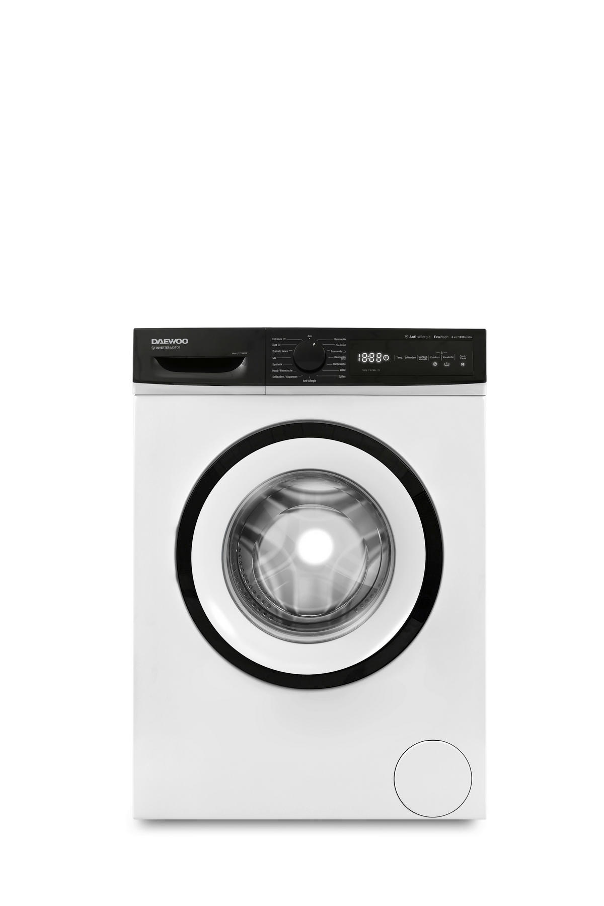 Daewoo Waschmaschine WM612T2TWB0DE weiß B/H/T: ca. 60x85x50 cm ca. 6 kg Waschmaschine WM612T2TWB0DE - weiß (60,00/85,00/50,00cm) - Daewoo