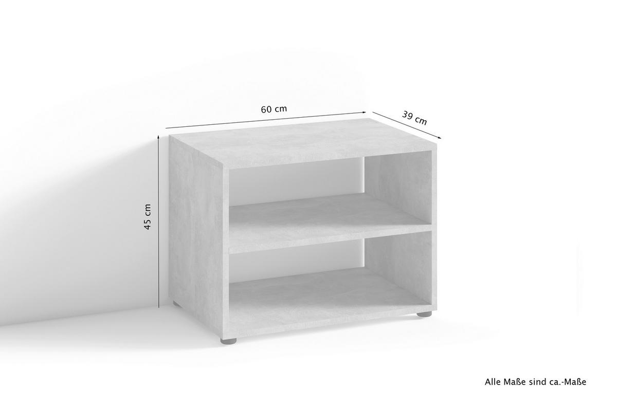TV-Aufsatz VICTORIA schwarz Holzwerkstoff B/H/T: ca. 60x45x39 cm VICTORIA - schwarz (60,00/45,00/39,00cm) - byLIVING