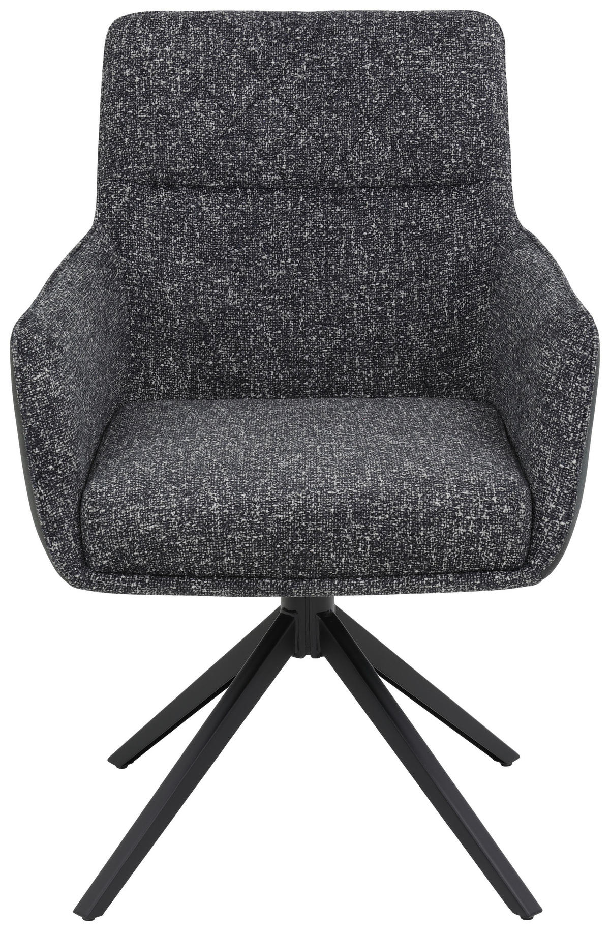 Sessel Udine, 2er-Set anthrazit Webstoff Microfaser B/H/T: ca. 62x90,5x66 cm Udine, 2er-Set - anthrazit (62,00/90,50/66,00cm) - Hela