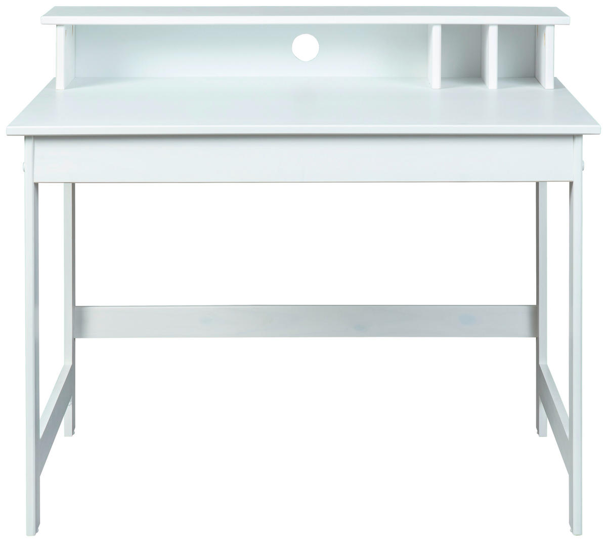 Schreibtisch Hilda weiß B/H/T: ca. 110x76x69 cm Hilda - weiß (110,00/76,00/69,00cm) - Inter Link