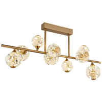GLOBO Deckenleuchte klar gold Metall B/H/T/L: ca. 34,5x34,5x101x101 cm 1 Brennstellen VIRINA - klar/gold (101,00/34,50/34,50cm) - GLOBO