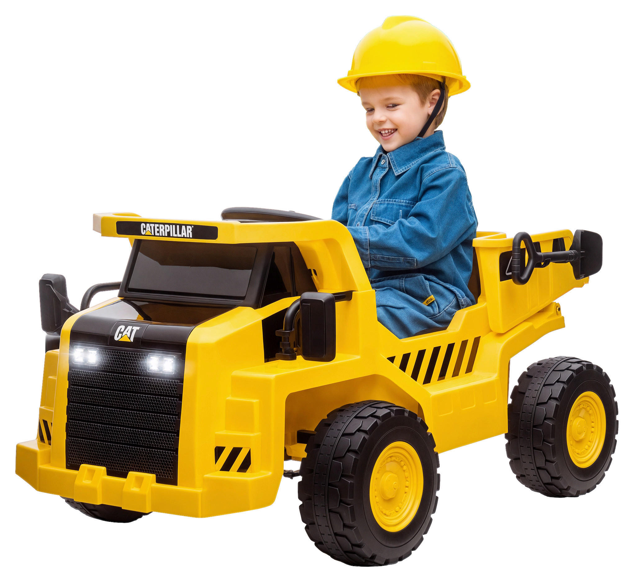 AIYAPLAY Kinder-Elektrotraktor gelb B/H/L: ca. 70,5x61,5x110 cm Kinder-Elektrotraktor - gelb (110,00/70,50/61,50cm) - AIYAPLAY