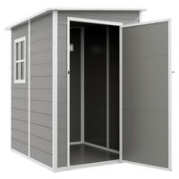 Outsunny Gartenhaus grau B/H/L: ca. 149x192x122 cm Gartenhaus - grau (122,00/149,00/192,00cm) - Outsunny