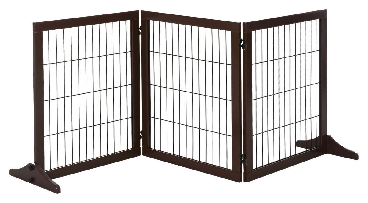 PawHut Absperrgitter braun Kiefer B/H/L: ca. 36x71x185 cm Absperrgitter - braun (185,00/36,00/71,00cm) - PawHut