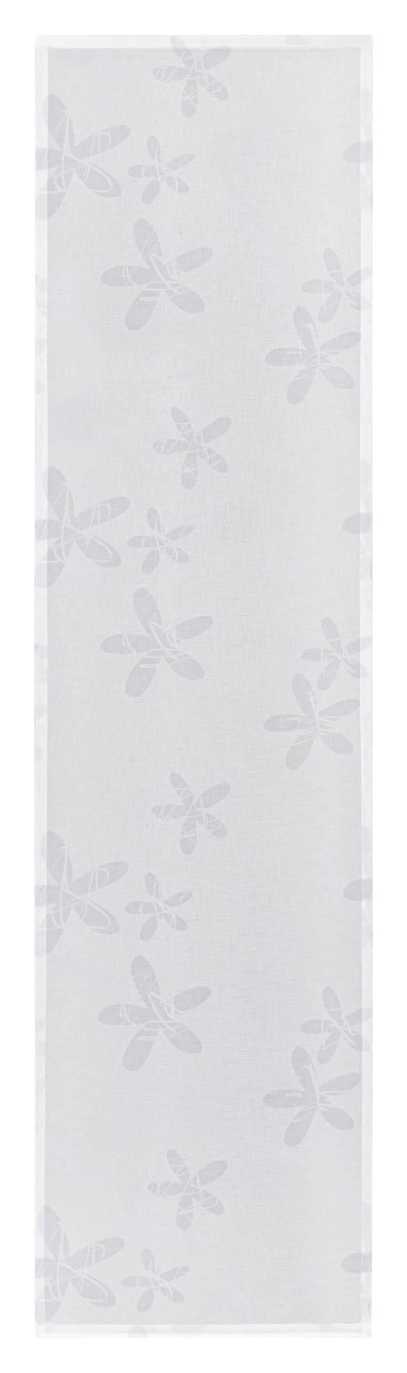 Thumbnail - Happy Home Schiebevorhang Blume hellgrau B/L: ca. 60x245 cm