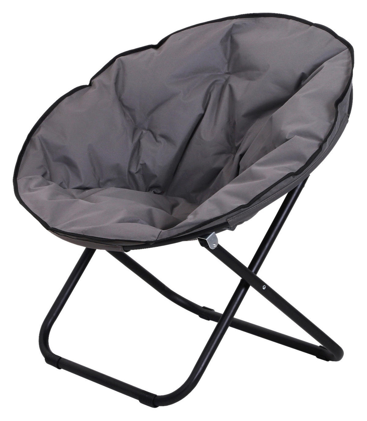 Outsunny Campingstuhl grau Polyester B/H/L: ca. 80x75x80 cm Campingstuhl - grau (80,00/80,00/75,00cm) - Outsunny