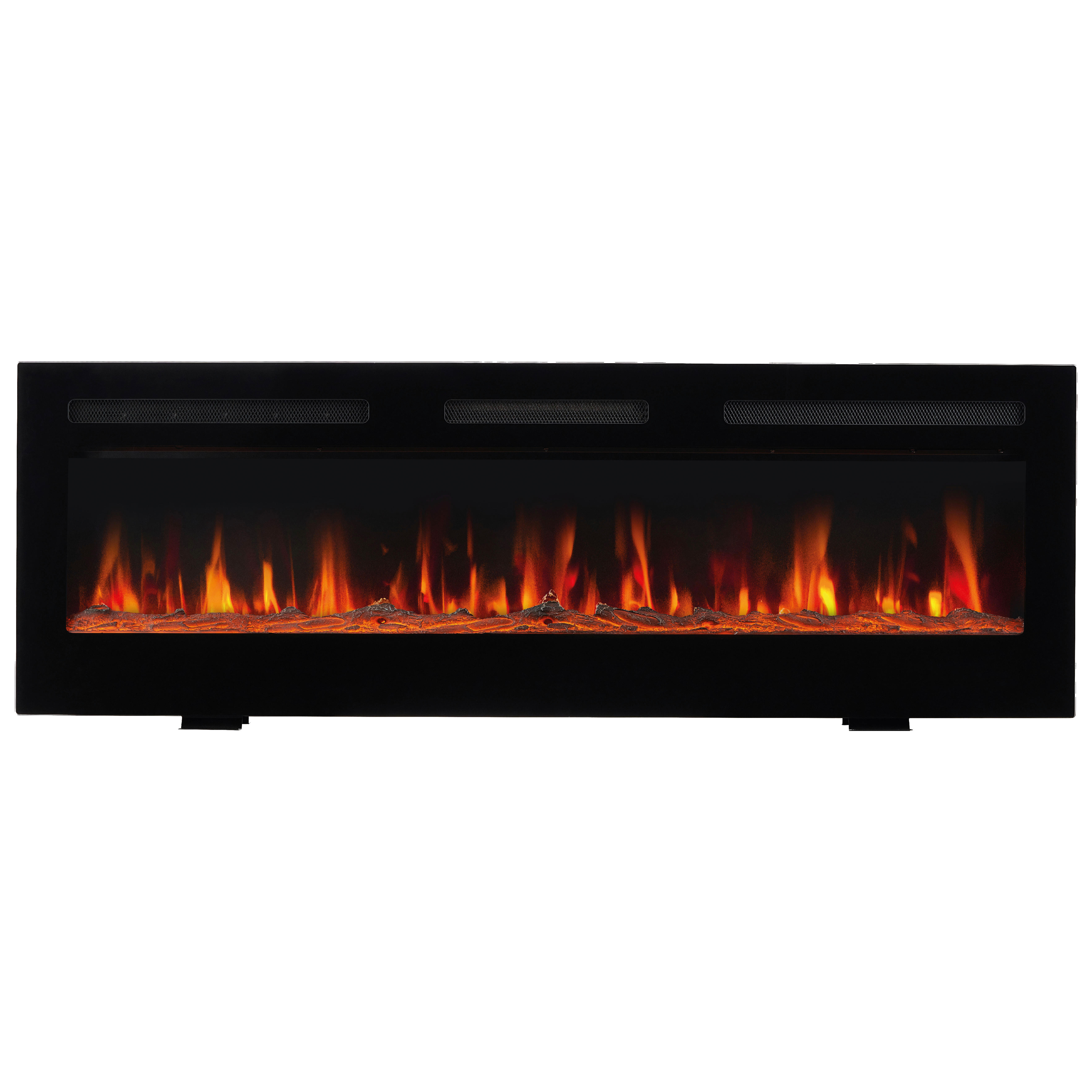 KAMINIO Elektrischer-Kamin MARLON schwarz Metall B/H/T: ca. 106,6x46,6x11,9 cm ca. 1800 W MARLON - schwarz (106,60/46,60/11,90cm) - KAMINIO