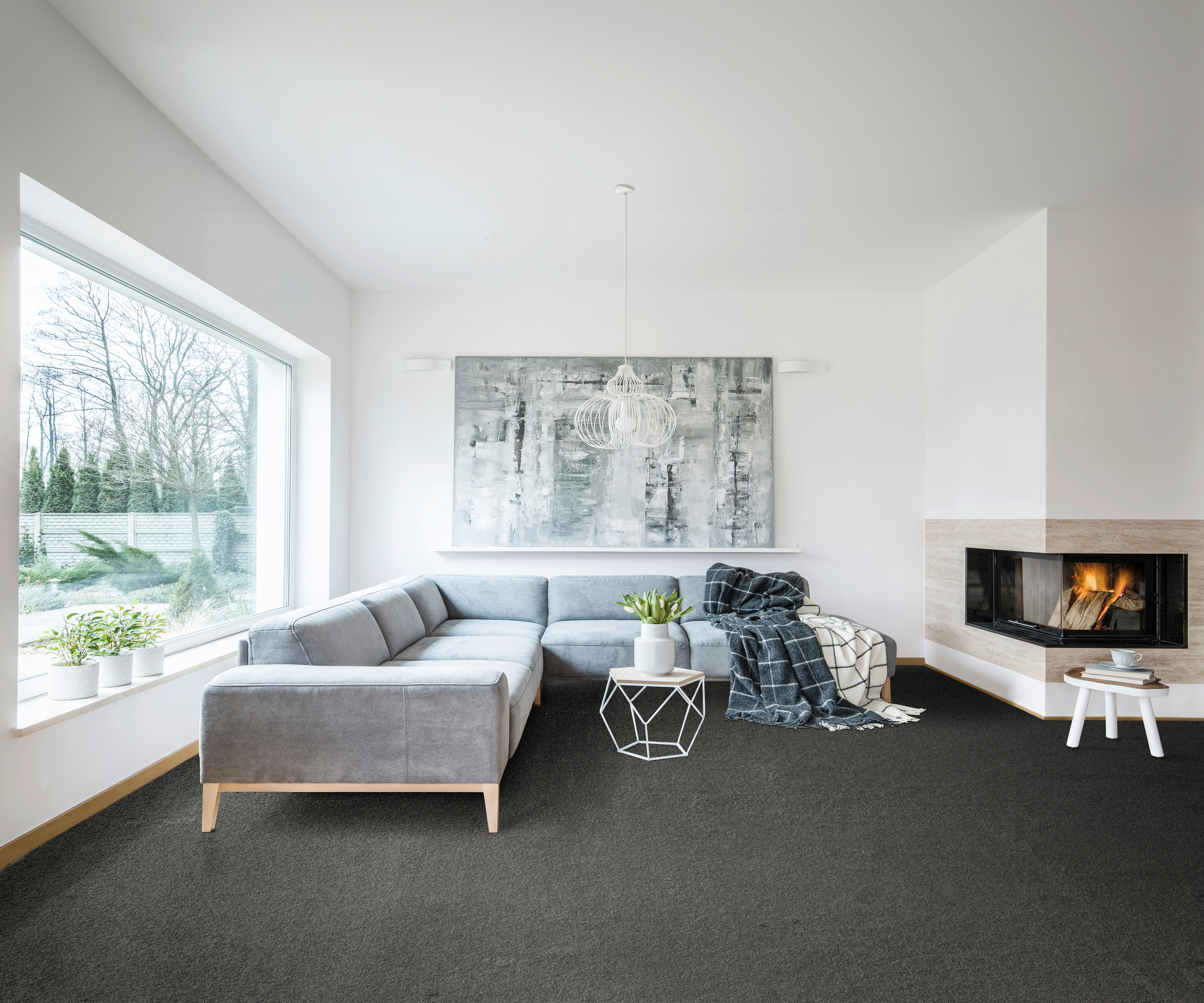 Teppichboden Olvera anthrazit B: ca. 400 cm pro m² Olvera - anthrazit (400,00cm)