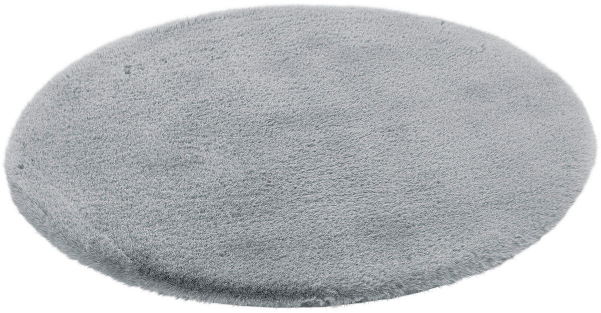 Teppich Softy hellgrau D: ca. 80 cm Softy - hellgrau (80,00cm)