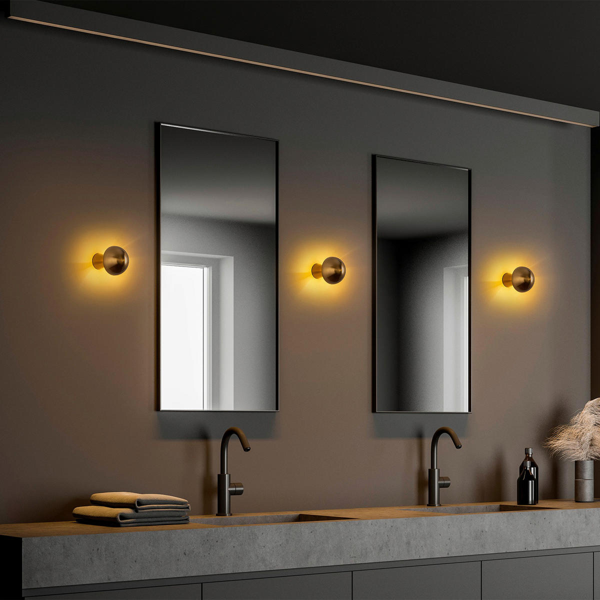 Opviq Wandleuchte gold Metall B/H/L: ca. 12x16x12 cm G9 1 Brennstellen Fungal - gold (12,00/12,00/16,00cm) - Opviq