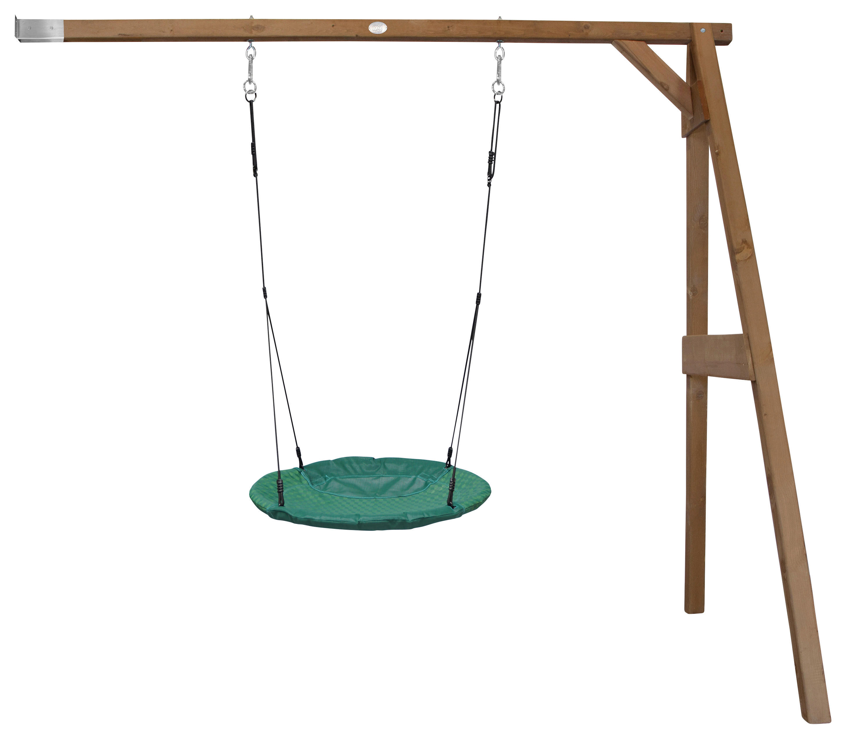 AXI Nest-Anbauschaukel Summer braun B/H/L/D: ca. 244x207x160x100 cm Summer - braun/grün (160,00/244,00/207,00cm) - AXI