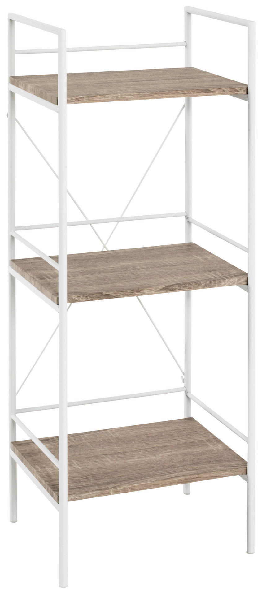 Regal  Eiche Optik weiß lackiert MDF B/H/T: ca. 34x96x27 cm Mosel_Regal 21358 - weiß (34,00/96,00/27,00cm)