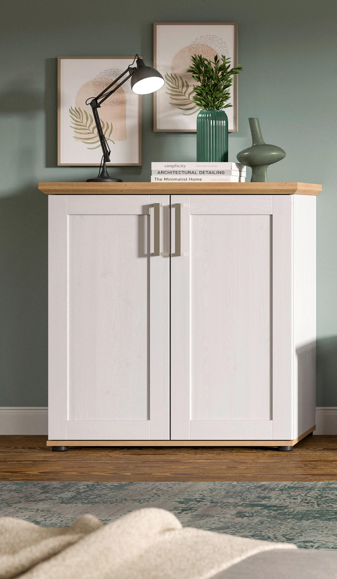 Highboard VERONA Lärche Nachbildung Eiche Nachbildung B/H/T: ca. 84x88x37 cm VERONA - Eiche/Lärche (84,00/88,00/37,00cm) - xonox.home