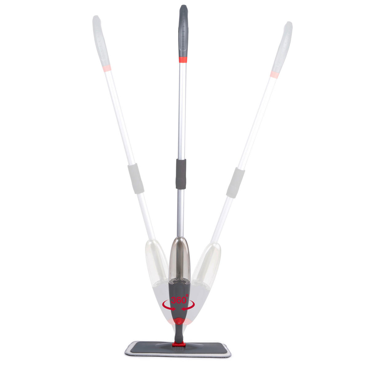 Dirt Devil Bodenwischer grau H: ca. 126 cm Sprühwischer_360°_Dirt_Devil - grau (126,00cm) - Dirt Devil