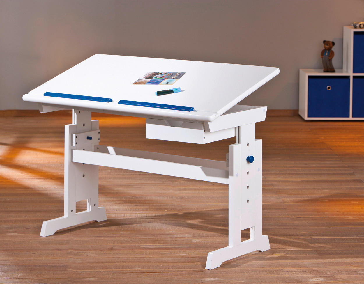 Schreibtisch Baru weiß Baru - weiß (109,00/63,00/55,00cm) - Inter Link