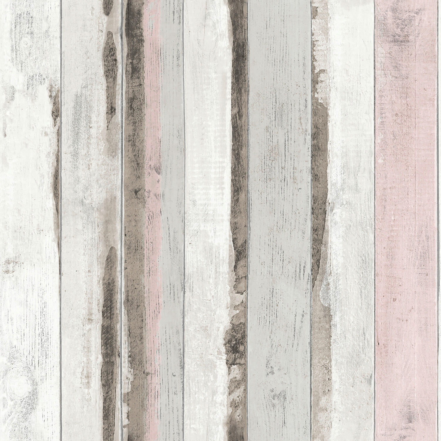 Papiertapete Holzoptik grau rosa B/L: ca. 53x1005 cm Papiertapete_L50213 - rosa/grau (53,00/1005,00cm)