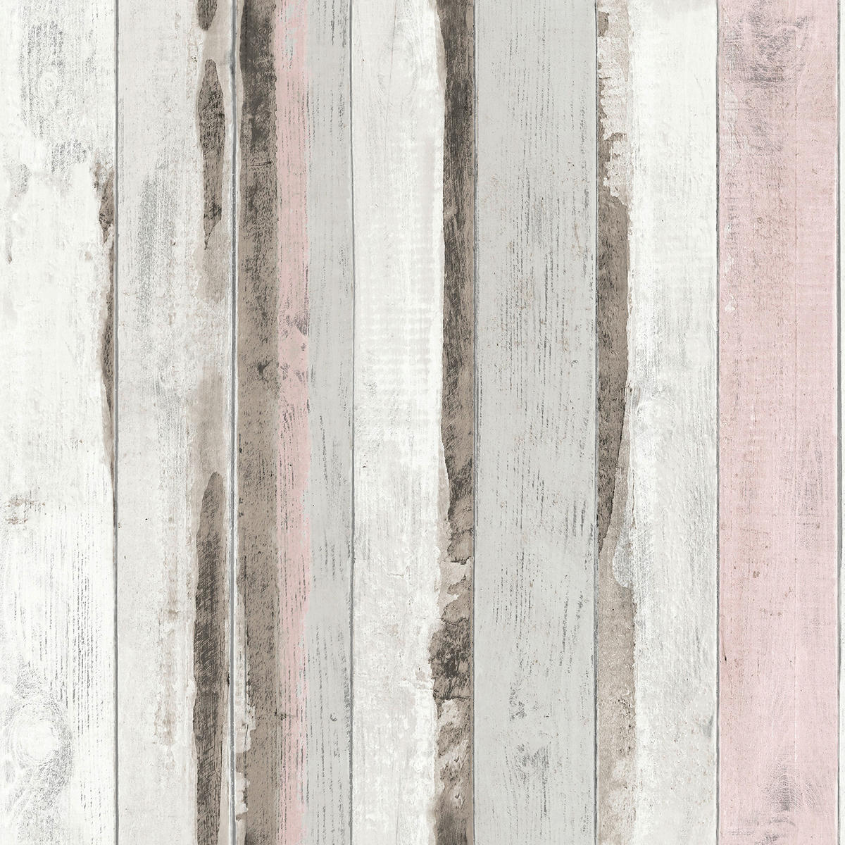 Papiertapete Holzoptik grau rosa B/L: ca. 53x1005 cm Papiertapete_L50213 - rosa/grau (53,00/1005,00cm)