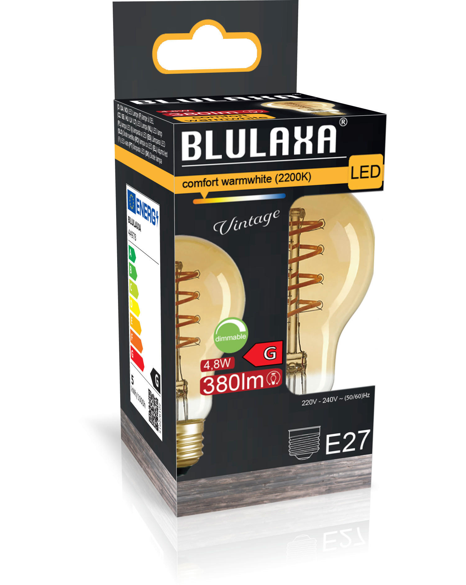Blulaxa LED-Spiral-Filament E27 LED-Filament E27 - Blulaxa