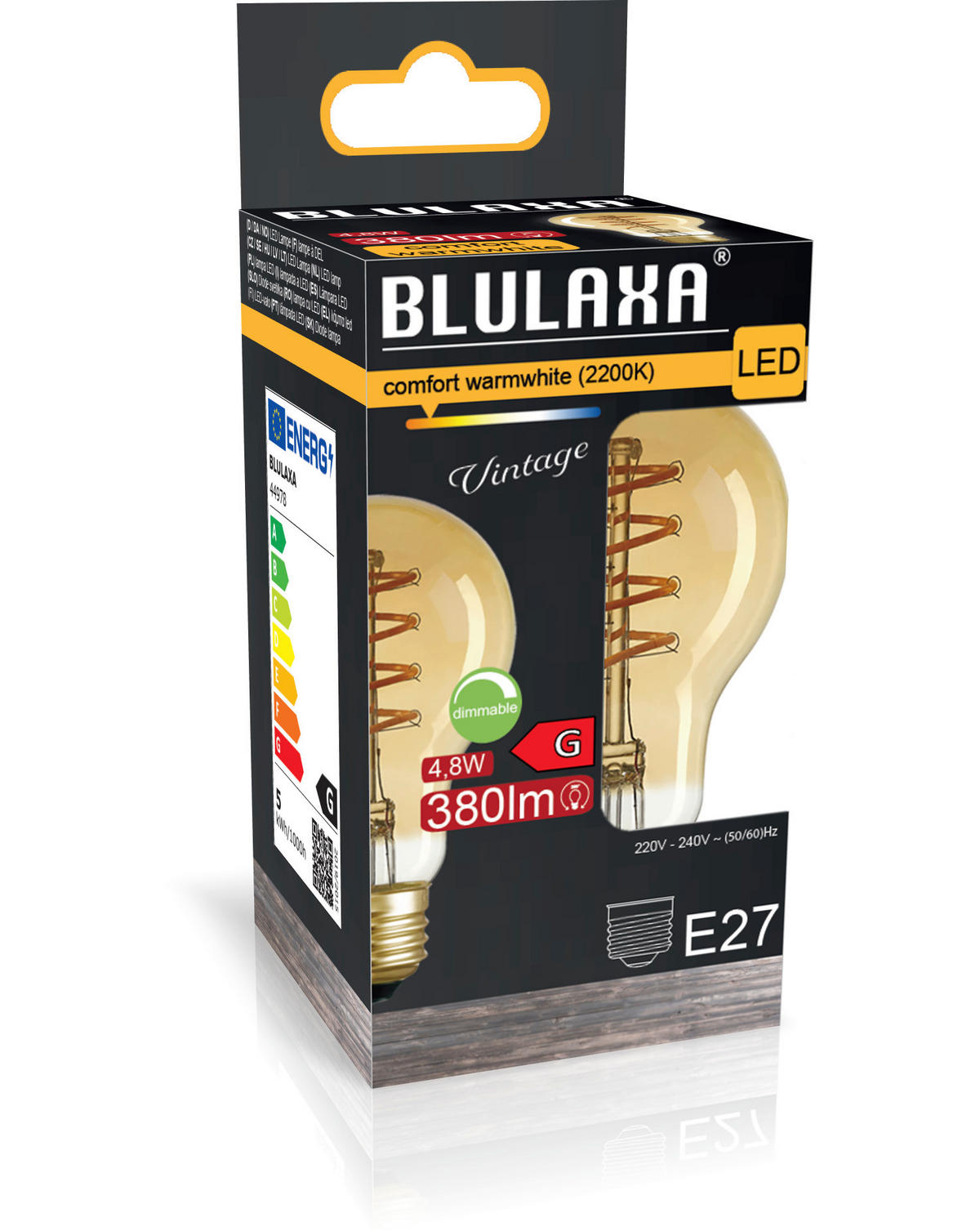 Blulaxa LED-Spiral-Filament E27 LED-Filament E27 - Blulaxa