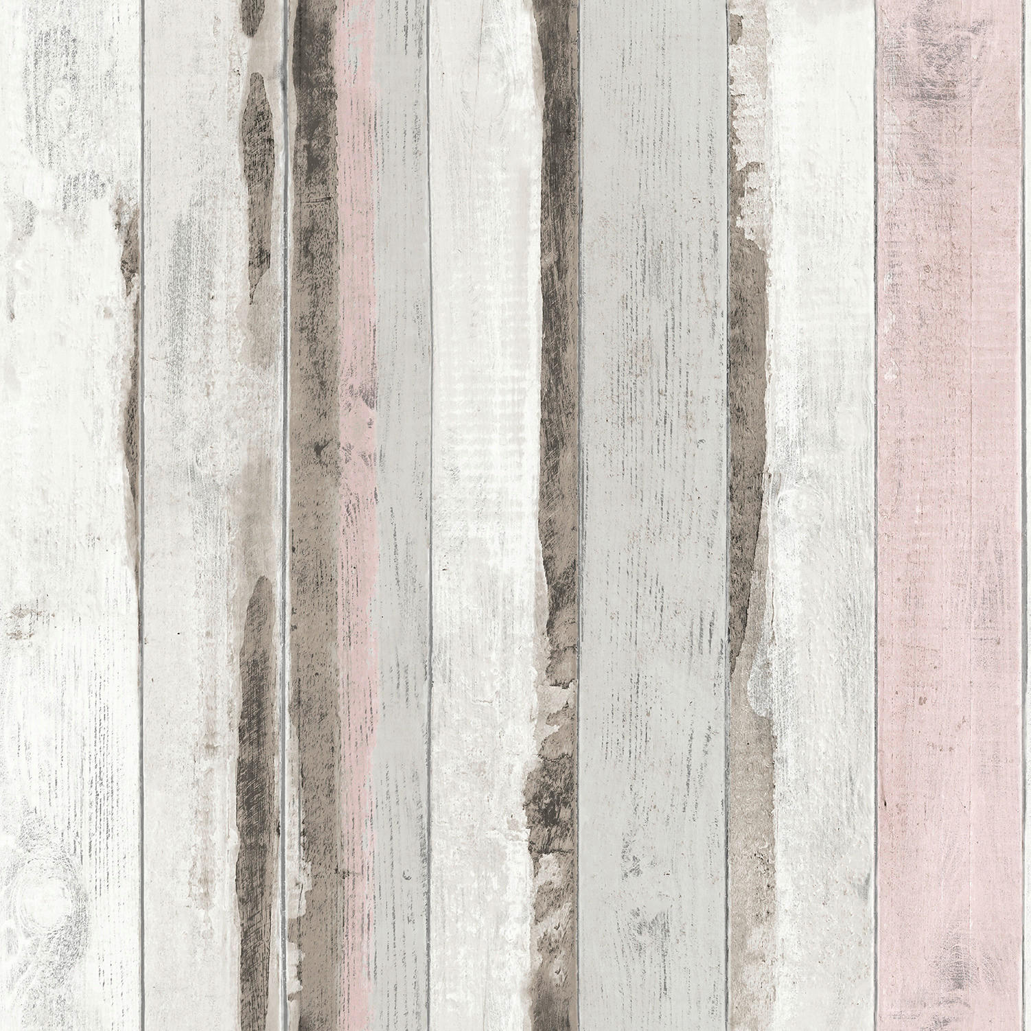 Papiertapete Holzoptik grau rosa B/L: ca. 53x1005 cm Papiertapete_L50213 - rosa/grau (53,00/1005,00cm)
