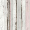 Papiertapete Holzoptik grau rosa B/L: ca. 53x1005 cm Papiertapete_L50213 - rosa/grau (53,00/1005,00cm)