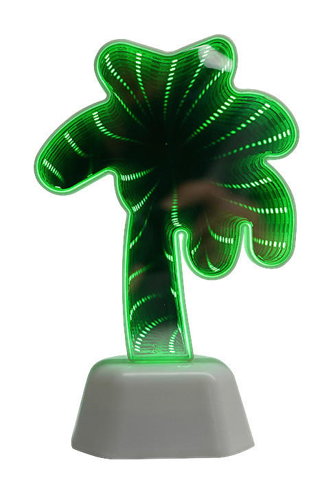 POCOline LED-Infinityleuchte B/H/L: ca. 7,2x19x12 cm LED-Infinityleuchte_Palme - (12,00/7,20/19,00cm) - POCOline