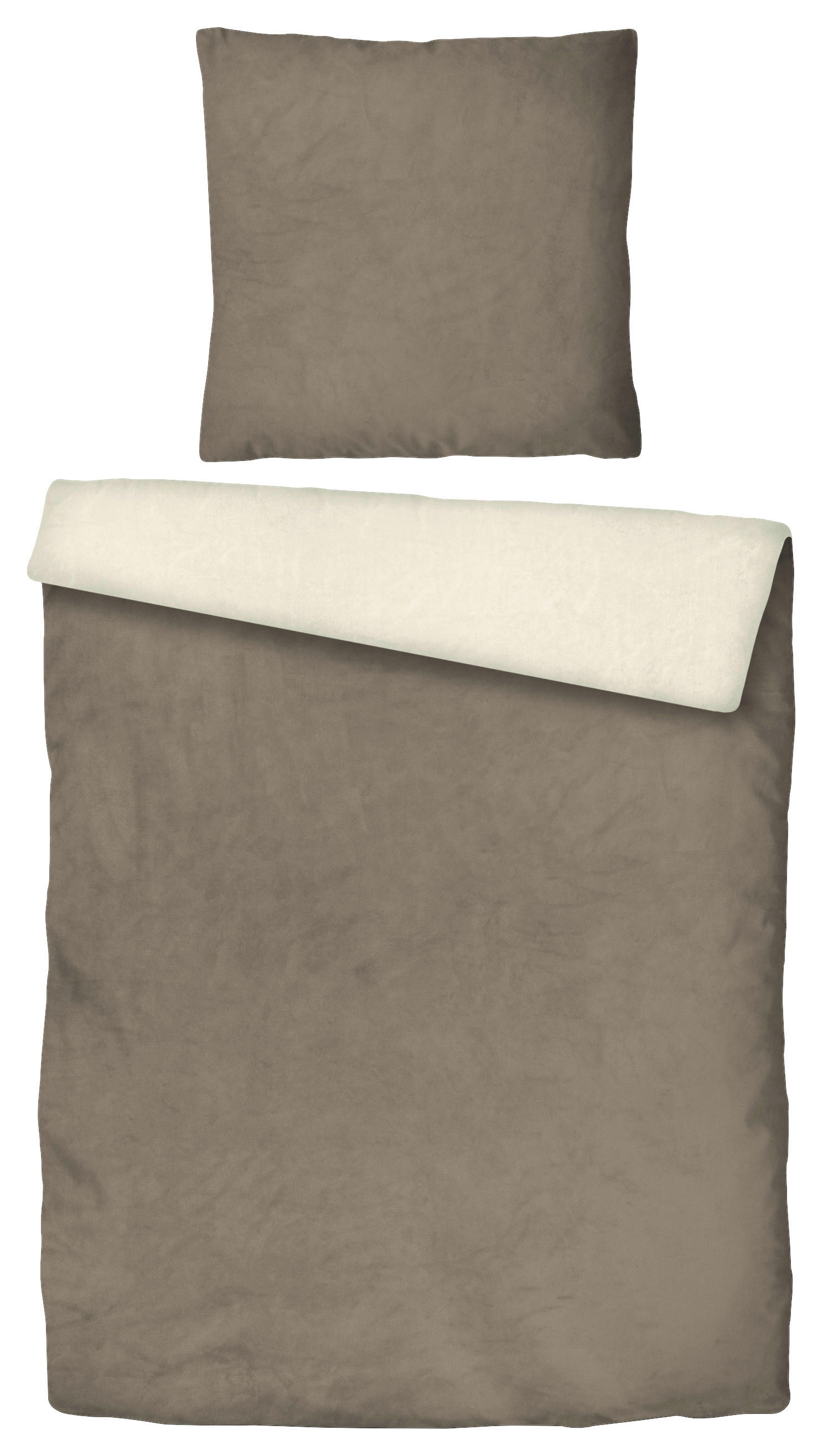 Bettwäsche Cashmere touch Bettwäsche_Cashmere-Touch 135x200cm - offwhite/kitt (135,00/200,00cm)