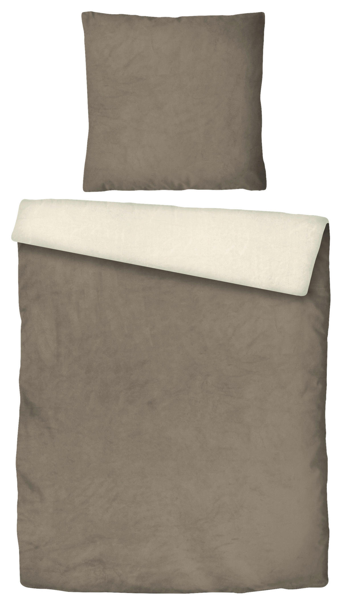 Bettwäsche Cashmere touch Bettwäsche_Cashmere-Touch 135x200cm - offwhite/kitt (135,00/200,00cm)