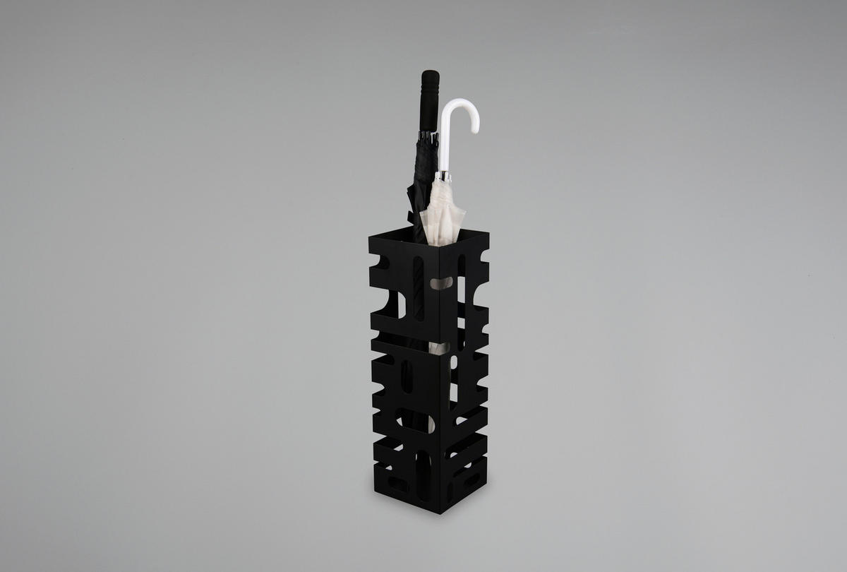 Schirmständer Doris schwarz Metall B/H/T: ca. 18x49x16 cm Doris - schwarz (18,00/49,00/16,00cm)