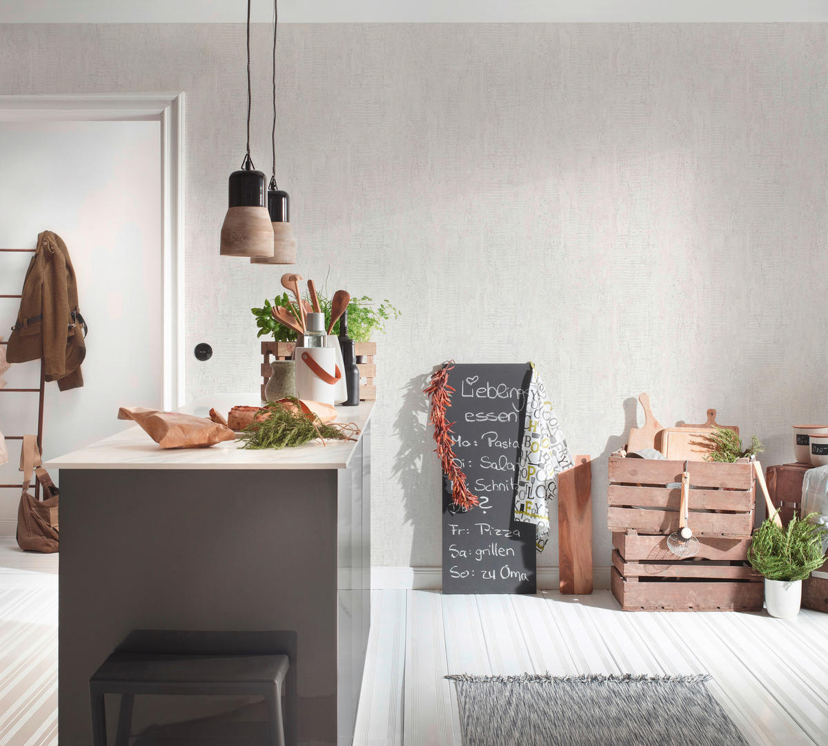A.S.Creation Vliestapete Beton Concrete & More Betonoptik creme B/L: ca. 53x1005 cm Beton Concrete & More - creme (53,00/1005,00cm) - A.S.Creation
