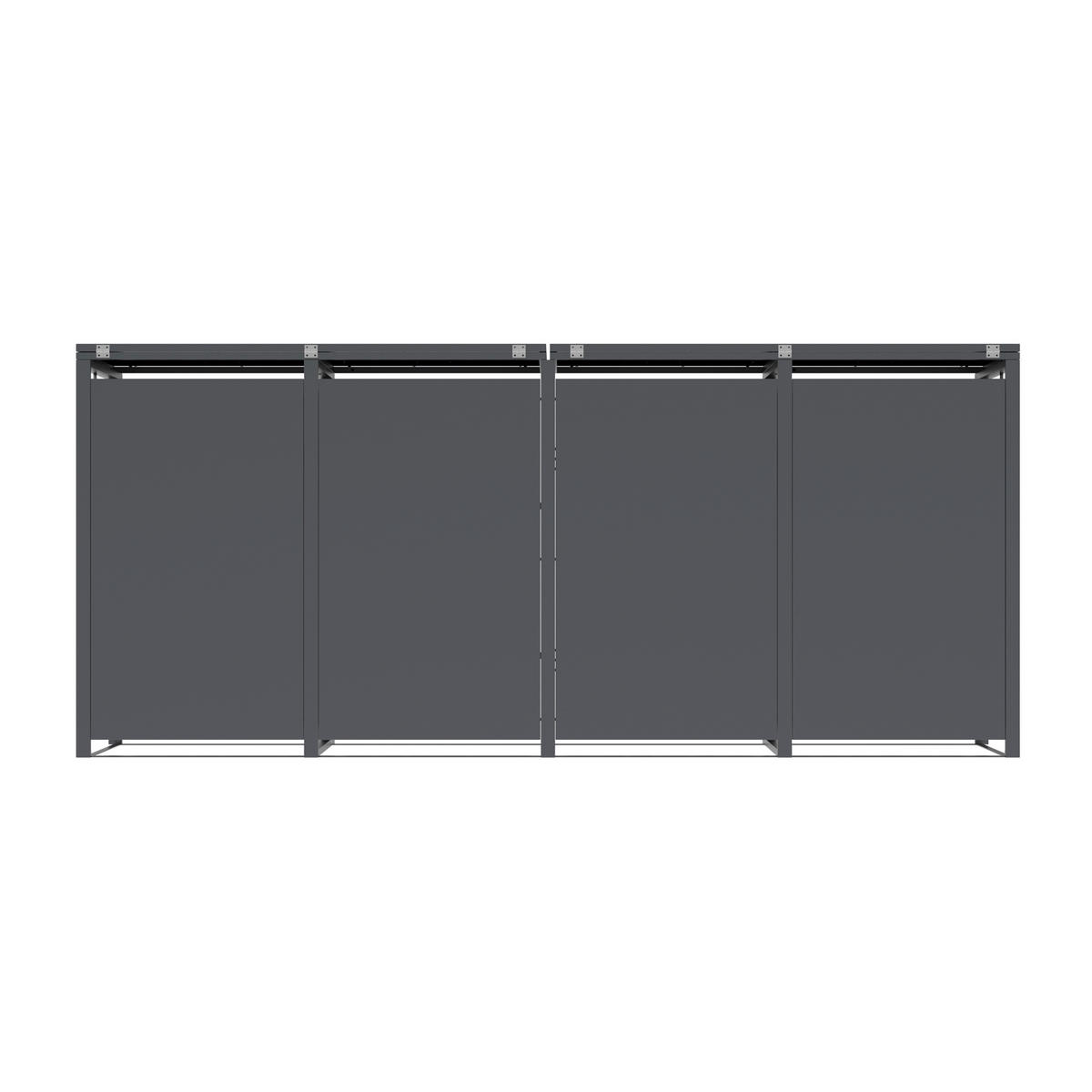 Westmann Mülltonnenbox Varius Holzoptik B/H/L: ca. 265x116x80 cm Varius - Holzoptik (80,00/265,00/116,00cm) - Westmann