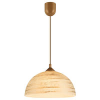Lamkur Pendelleuchte MARCY 28026 gold Glas H/L: ca. 70x30 cm E27 1 Brennstellen Marcy - gold (30,00cm) - Lamkur