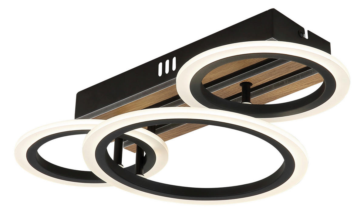 GLOBO Deckenventilator Deckenleuchte-Blevins - schwarz (52,00/30,00/15,00cm) - GLOBO