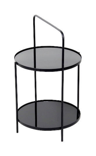 Beistelltisch  schwarz H/D: ca. 50x38 cm Wakefield_Beistelltisch 22595 - schwarz (38,00/50,00cm)