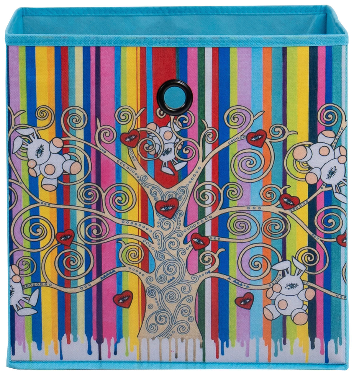 Stoffbox Stoffbox türkis B/H/T: ca. 32x32x32 cm Stoffbox - türkis (32,00/32,00/32,00cm)