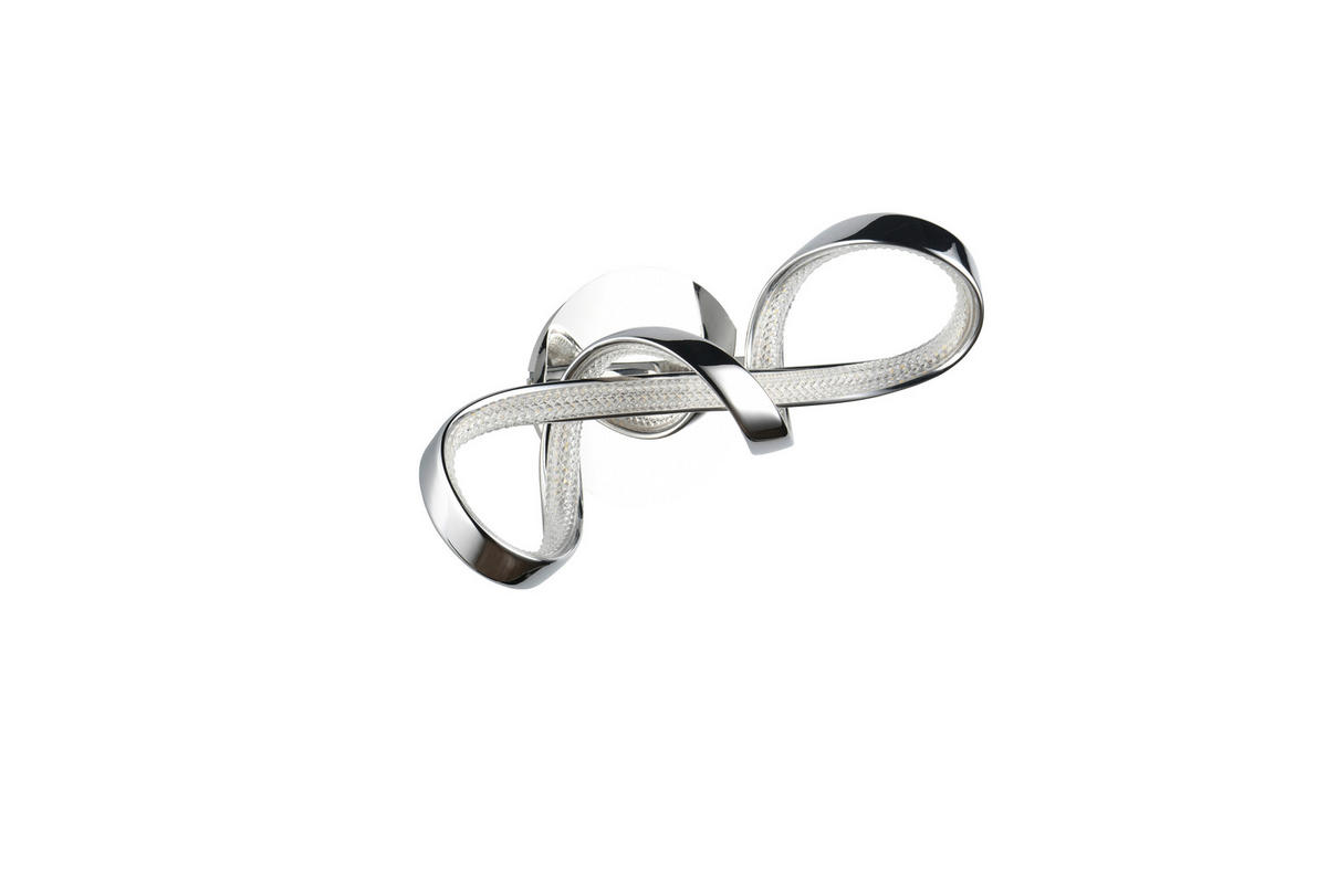 Reality LED-Wandleuchte Padua R27281106 Chrom Metall B/H/T: ca. 22x40x17,5 cm 1 Brennstellen Padua - Chrom (22,00/40,00/17,50cm) - Reality
