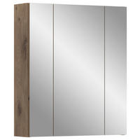 Spiegelschrank Ice Nox Oak Nachbildung schwarz matt B/H/T: ca. 60x70x18 cm Ice - schwarz (60,00/70,00/18,00cm) - xonox.home
