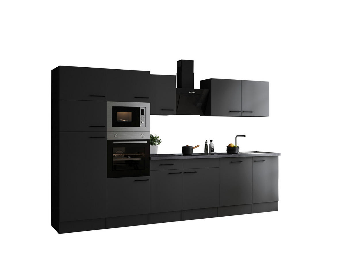 Küchenblock Oliver B/H/T: ca. 340x205x60 cm Oliver - granit/grau (340,00/205,00/60,00cm) - Respekta