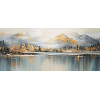 Keilrahmenbild See B/H: ca. 140x60 cm Keilrahmen 60x140 cm - (140,00/60,00cm)