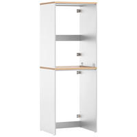 Unterschrank Solea weiß matt Eiche hell Nachbildung B/H/T: ca. 67,1x190,7x60 cm Solea - Eiche/weiß (67,10/190,70/60,00cm) - Schildmeyer