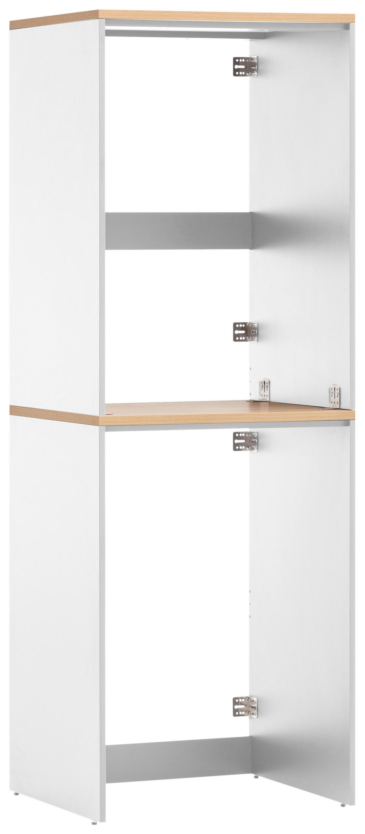 Unterschrank Solea weiß matt Eiche hell Nachbildung B/H/T: ca. 67,1x190,7x60 cm Solea - Eiche/weiß (67,10/190,70/60,00cm) - Schildmeyer