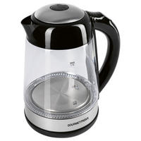 GOURMETmaxx Wasserkocher LED-Wasserkocher_Glas - schwarz (22,00/18,70/25,00cm) - GOURMETmaxx
