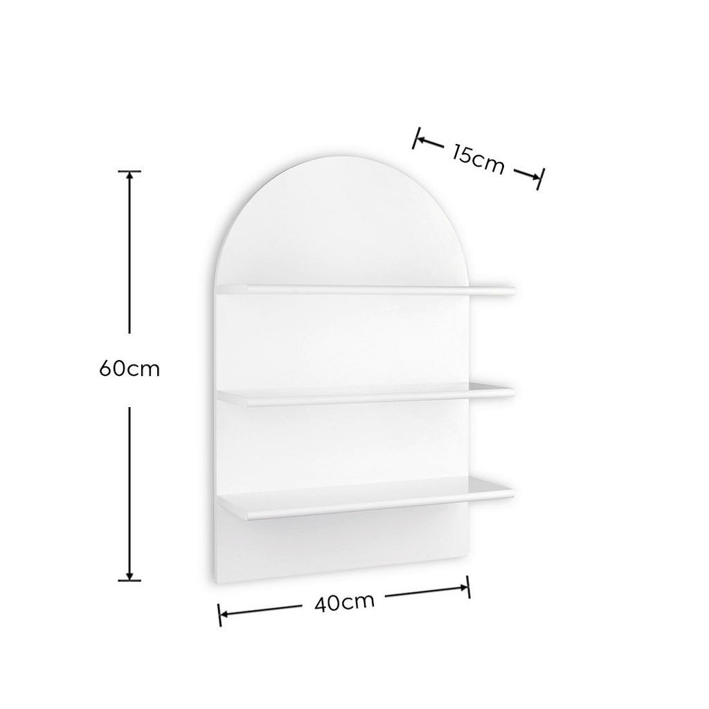 Thumbnail - Wandregal Alba weiß B/H/T: ca. 40x60x15 cm