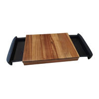 BERGNER Schneidbrettset Natural natur Akazie Holz Natural - natur/schwarz - BERGNER