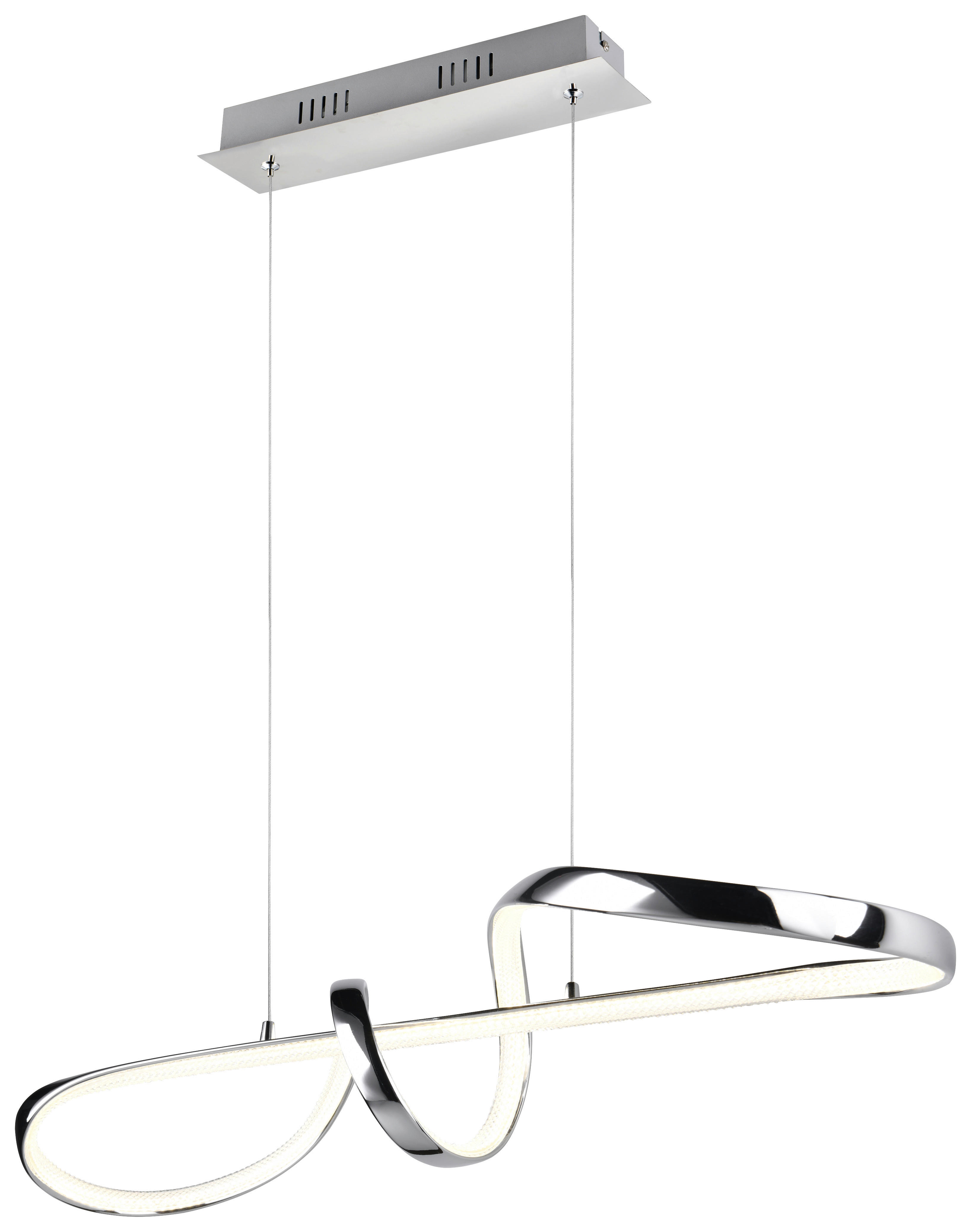 Reality LED-Pendelleuchte Padua R37281106 Chrom Metall B/H/T: ca. 81x150x46 cm 1.0 Brennstellen