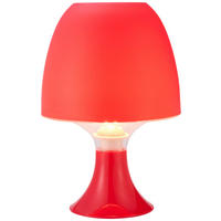 Tischleuchte rot Kunststoff H: ca. 24 cm E14 1 Brennstellen Tischleuchte_Sveta 1flg. - rot (24,00cm)
