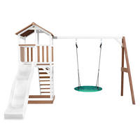 AXI Spielturm Beach Tower weiß B/H/L: ca. 357x242x349 cm Beach Tower - braun/weiß (349,00/357,00/242,00cm) - AXI